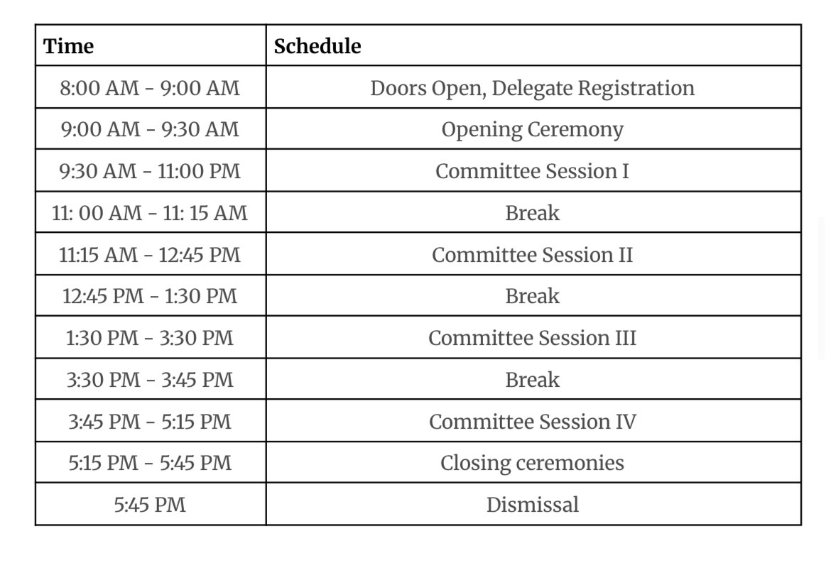Conference Schedule
